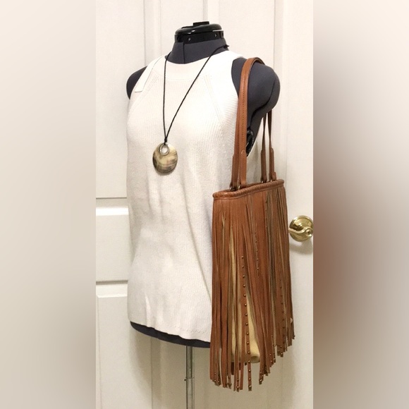 Charming Charlie Ryder Studded Fringe Handbag - Picture 4 of 16